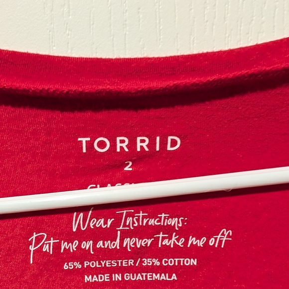 Torrid Classic Red Top - Picture 2 of 2